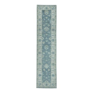 Turkish Oushak Rug 2'9" x 11'4" #19193 For Sale