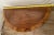 Vintage Baker Fine Furniture Demilune Console Table Banded Burl Walnut Top For Sale - Image 10 of 12