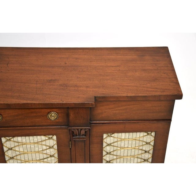 Brown Antique Regency Grill Front Sideboard, 1800s For Sale - Image 8 of 13