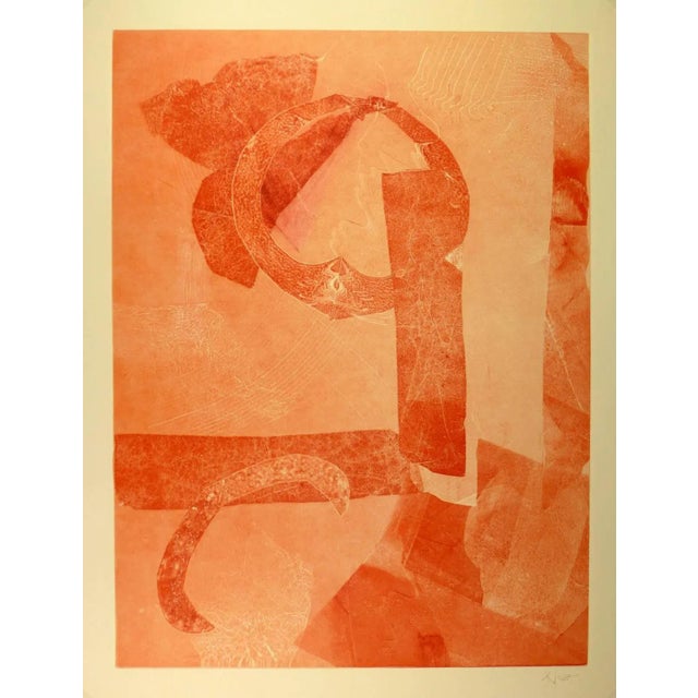 1990s Kismine Varner, Orange Abstract For Sale - Image 5 of 5
