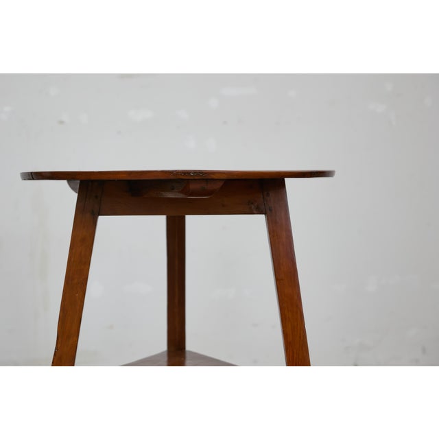19th Century 19th Century English Pine Cricket Table with Circular Top and Tripod Base For Sale - Image 5 of 12