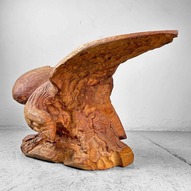 Decorative Eagle Wood Carving, Japan, 1970s For Sale - Image 9 of 14