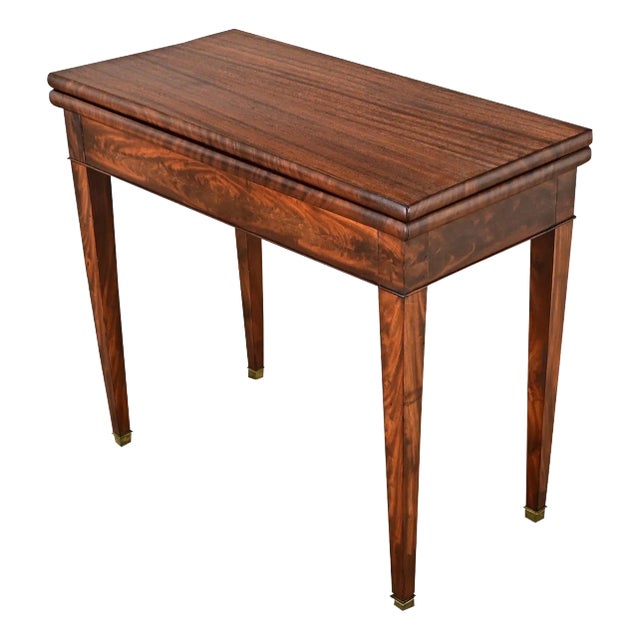 French 19th Century Mahogany Game Table Console For Sale