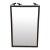Made Goods Joelle Three Bird Oiled Bronze Rectangular Wall Mirror For Sale