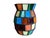Marshall Fields Vintage Slag Glass Multicolor Candle Holder For Sale - Image 4 of 6