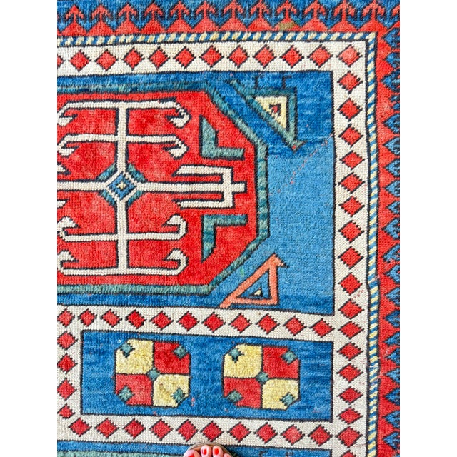 Art Deco Geometric Wool Milas Rug, Turkey, 1970s For Sale - Image 13 of 16