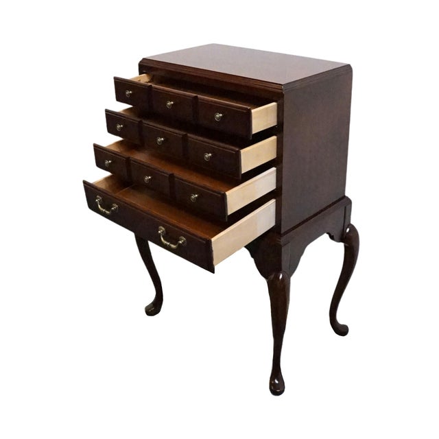 Wood Thomasville Furniture Collector's Cherry Traditional Style 25" Silver Chest 10121-560 For Sale - Image 7 of 12