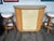 Beautiful vintage bamboo dry bar with matching upholstered stools. Excellent condition Bar 50” long 18” wide 39” tall...