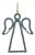 Angel Ornament Set of 4  5.25"H Iron & Acrylic For Sale