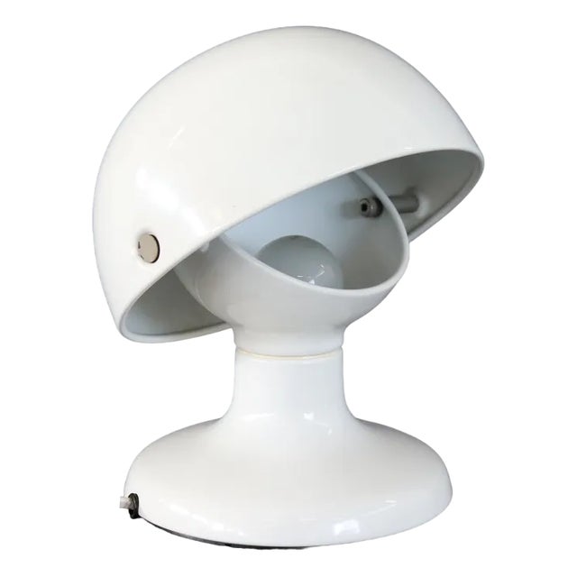 White Metal Table Lamp by Tobia and Afra Scarpa for Flos, 1960s For Sale