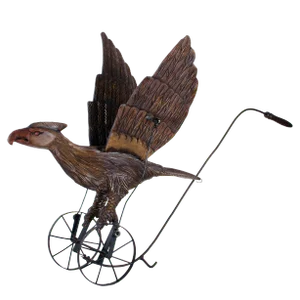 Antique Mechanical Eagle Push Toy