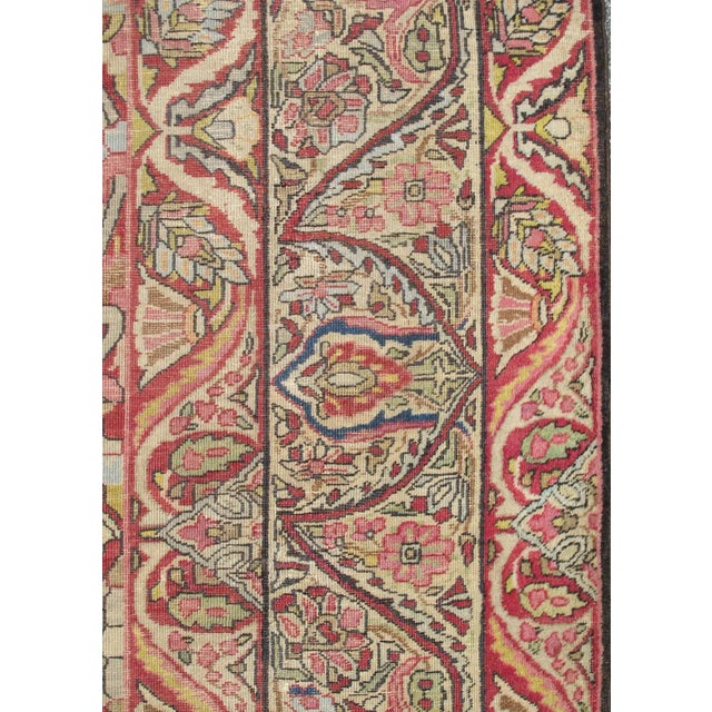 Antique Persian Lavar Kerman Medallion Rug With Intricate Design For Sale - Image 4 of 8