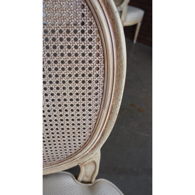 Henredon Henredon French Regency Cane Back Dining Side Chairs For Sale - Image 4 of 9