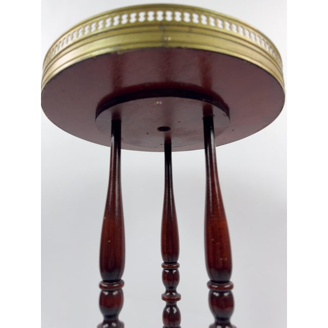 Early 20th Century French Vintage Gueridon Side Table With Marble Top For Sale - Image 11 of 13