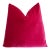 Raspberry Pink 20x20 Velvet Throw Pillow With Feather Down Insert For Sale