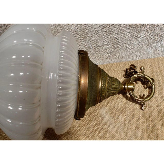Art Nouveau Vaseline Pendant Lamp For Sale - Image 5 of 9