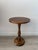 Brown Small Vintage Rustic Round Wooden Side Table with Turned Legs, 1970s For Sale - Image 8 of 8