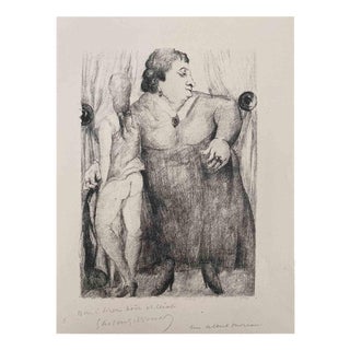 Luc-Albert Moreau, Two Women, Nude, Lithograph, Early 20th Century For Sale
