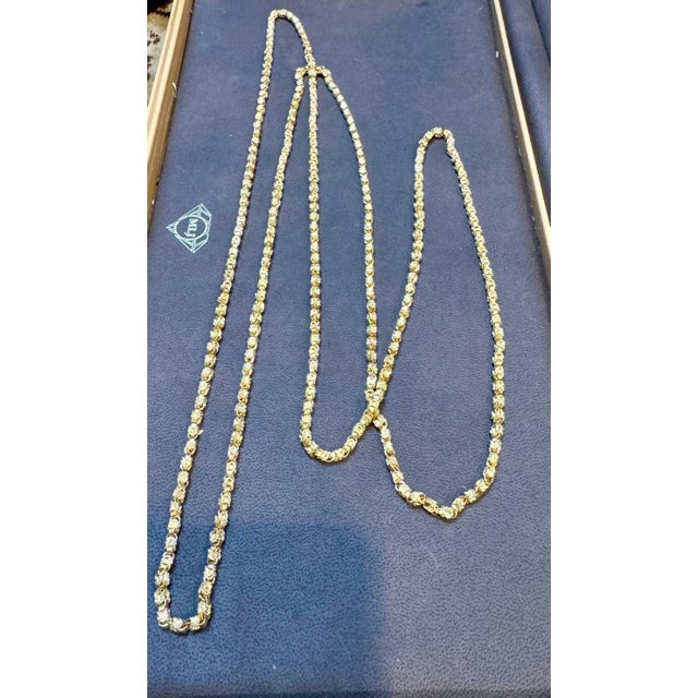 Vintage 18 Karat Yellow Gold 93.4 Gm, Rope Chain, 3.64 mm Necklace, 57 " Long 3.64 MM wide 57 " Inches long Necklace...