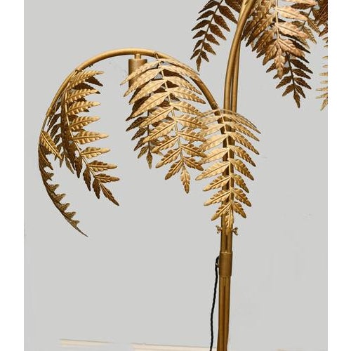 Hollywood Regency Palm Floor Lamp For Sale - Image 6 of 10