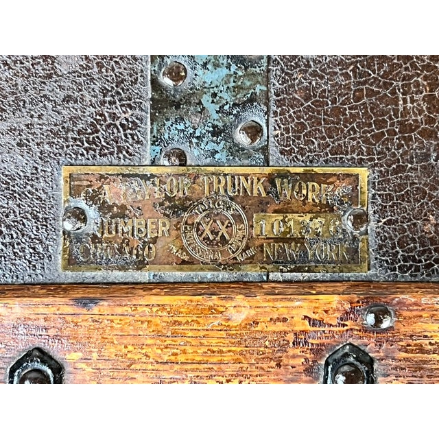 1930s C.A. Taylor Touring Trunk of John B. Cordaro, Paul Whiteman Orchestra Reed Player, C. 1930s For Sale - Image 5 of 11