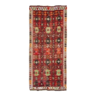Vintage Turkish Kayseri Kilim Rug For Sale