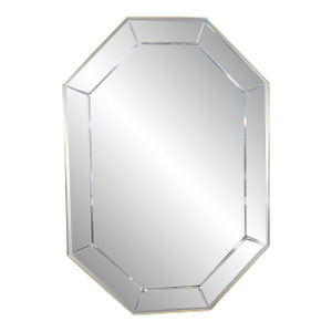 Late 20th Century La Barge Large Beveled Oblong Octagonal Mirrors