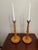 Vintage English Oak Open Barley Twist Candlesticks - A Pair For Sale - Image 14 of 15