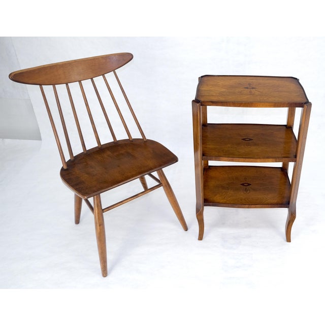Fine Italian Inlaid 3 tier Stand Side End Table Mini Etagere Stunning MINT For Sale - Image 16 of 16