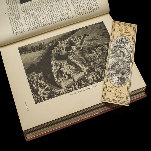 Red GWR Castles Book, Charles Oman, Historic Illustrated Reference, Vintage, English For Sale - Image 8 of 12