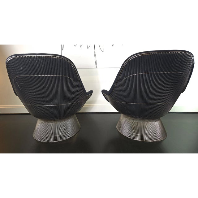 Warren Platner Pair of 1980s Knoll Platner Easy Lounge Chairs For Sale - Image 4 of 6