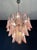 Italian Vintage Pink Murano Glass Lattimo Rondini Chandelier, 1990s For Sale - Image 16 of 17