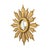 Mid-Century Modern Vintage Wooden Sunburst Sun Mirror in Convex, France, 1950s For Sale - Image 3 of 17