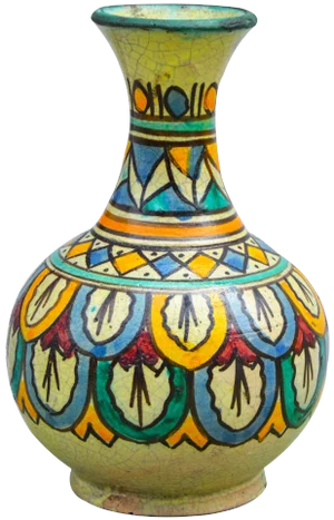 Antique Moroccan Ceramic Vase