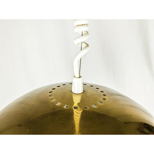 Brass and Optical Glass Nictea Pendant Lamp by Tobia and Afra Scarpa for Flos, 1971 For Sale - Image 10 of 18