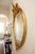 Rococo Antique French Louis XV Oval Gilt Mirror, 1913 For Sale - Image 3 of 15