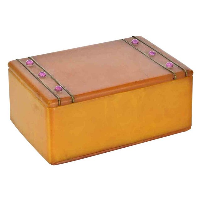 1930s Vintage Art Deco Bakelite Trinket Box, 1930s For Sale - Image 5 of 5