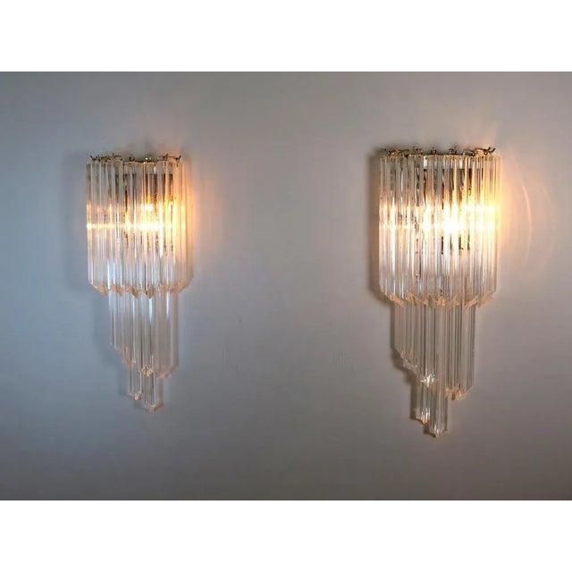 Vintage Murano Wall Sconces, 1990, Set of 2 For Sale - Image 8 of 13