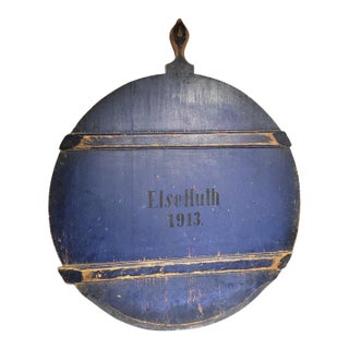 19thc Original Blue Dated 1913 Cutting Board For Sale