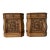 Vintage Hollywood Regency Style Carved Wood Front Door Nightstands – Pair For Sale
