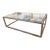 Attributed Arhaus Bronze-Finished Metal and Glass Rectangular Coffee Table For Sale