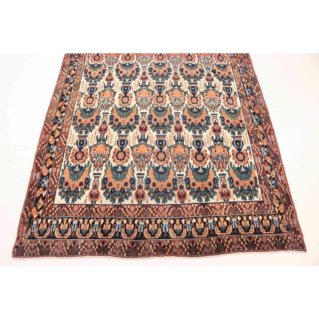 Middle Eastern Hand-Knotted Hand-Spun Wool Rug For Sale - Image 4 of 6
