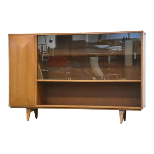 1960s Walnut Mid Century Bookcase