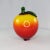 Glass Art Glass Peach Apricot Fruit Fake Faux Home Decor Paper Weight For Sale - Image 7 of 8