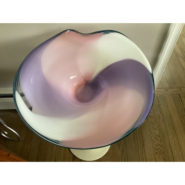 This one of a kind bowl was created by Rick and Janet Nicholson in their studio in Auburn, California. This is a Wave bowl...