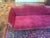 1940s Vintage Red Velvet Sofa For Sale - Image 5 of 18