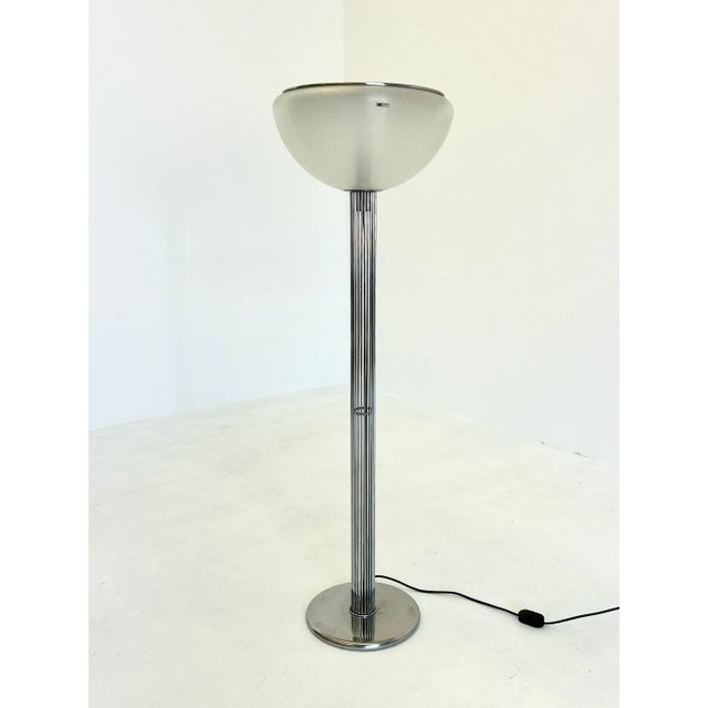 Moana Floor Lamp by Luigi Massoni for Guzzini, 1970s, in Very Good conditions. Designed 1970 to 1979 This piece has an...