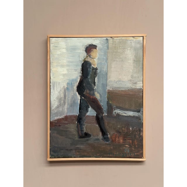 Martin Ljunggren, Dancing Model, 1956, Oil Painting on Canvas, Framed For Sale - Image 7 of 18