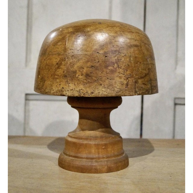 A superb antique riva marchesi paris hat block. Made from french fruitwood, hand carved into a hat form, made for...