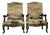 Vintage 18th Century French Baroque Tapestry Arm Chairs - A Pair For Sale